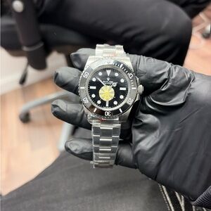 Curated Luxury Black and Silver Watch